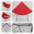 Red PU coconut chair